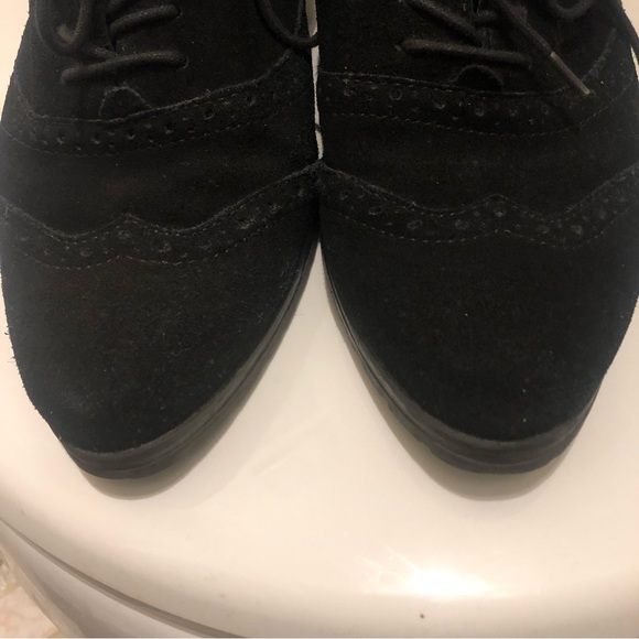 Ellen Tracy Active suede wedge oxfords size 10 - Picture 3 of 9